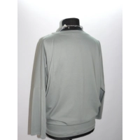 Luźna bluzka Oversize z drapowaniem dla puszystej - oliwkowa